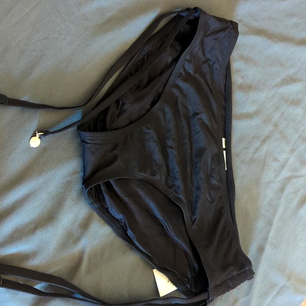 Anne Cole Side Tie Bikini Bottom black